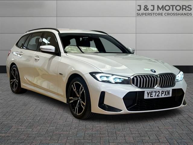 BMW 3 Series 2.0 330e M Sport 5dr Step Auto Estate Petrol / Electric Hybrid White